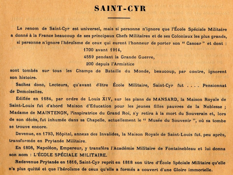 L'Ecole Sp&eacute;ciale Militaire en 1935 page 3