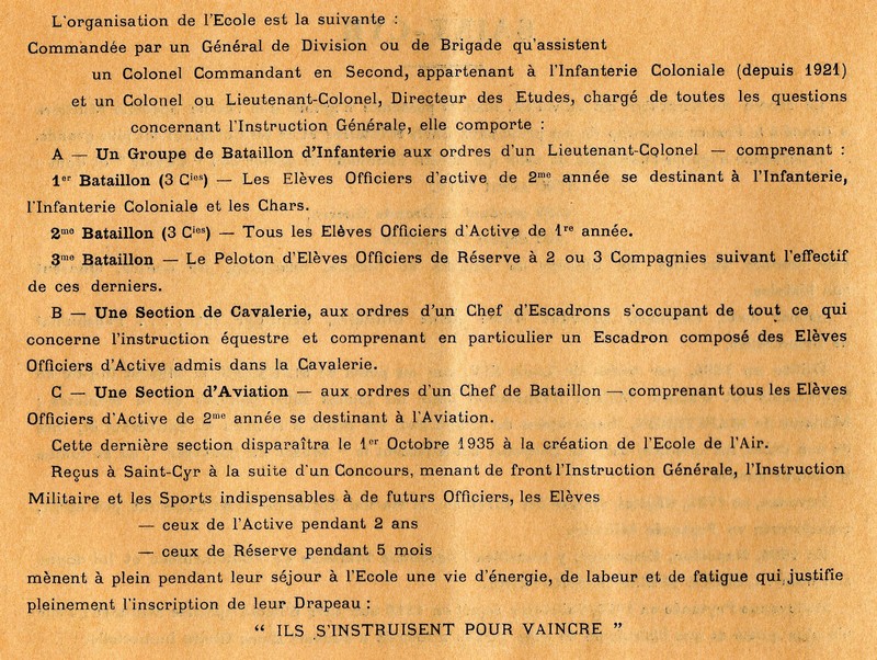 L'Ecole Sp&eacute;ciale Militaire en 1935 page 4