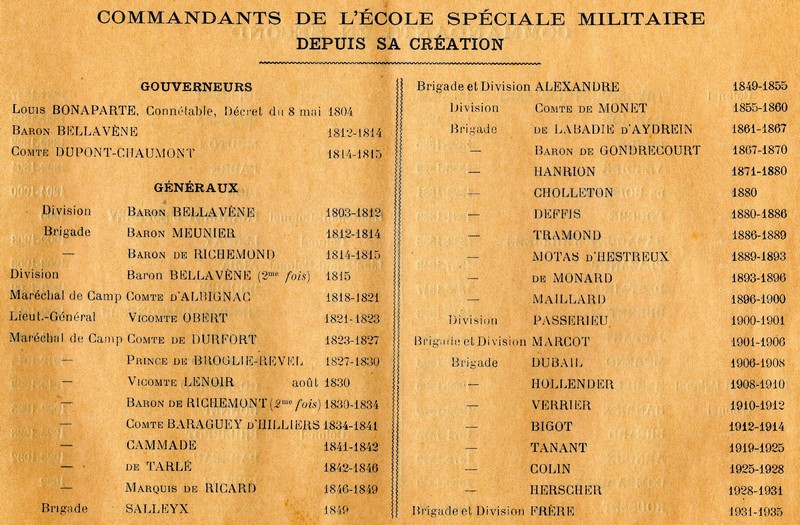 L'Ecole Sp&eacute;ciale Militaire en 1935 page 5